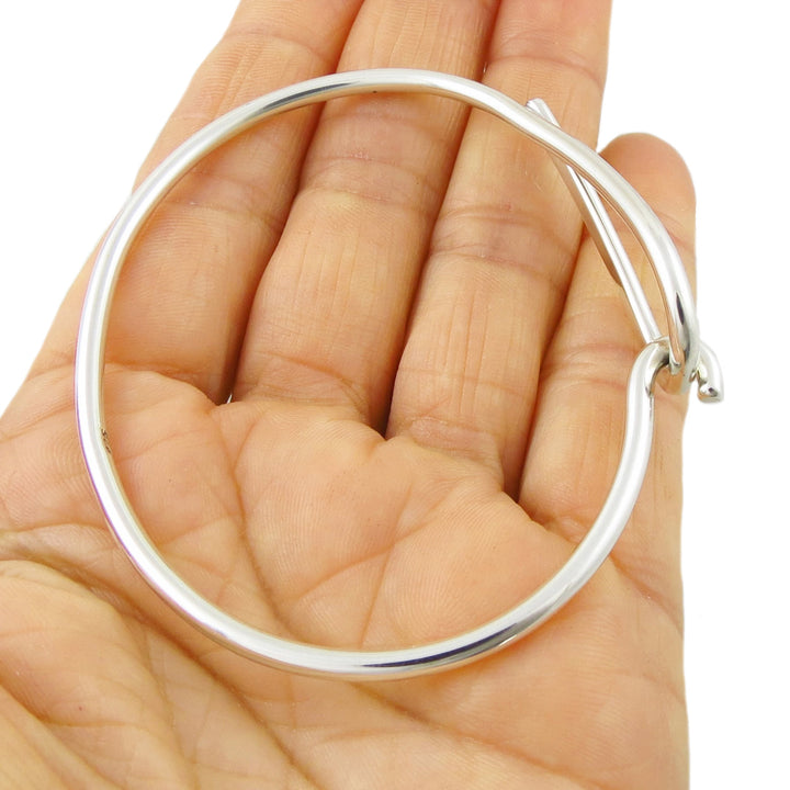 Front Hook Sterling Silver Bracelet