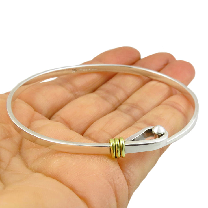 Front Hook Sterling 925 Silver Bracelet