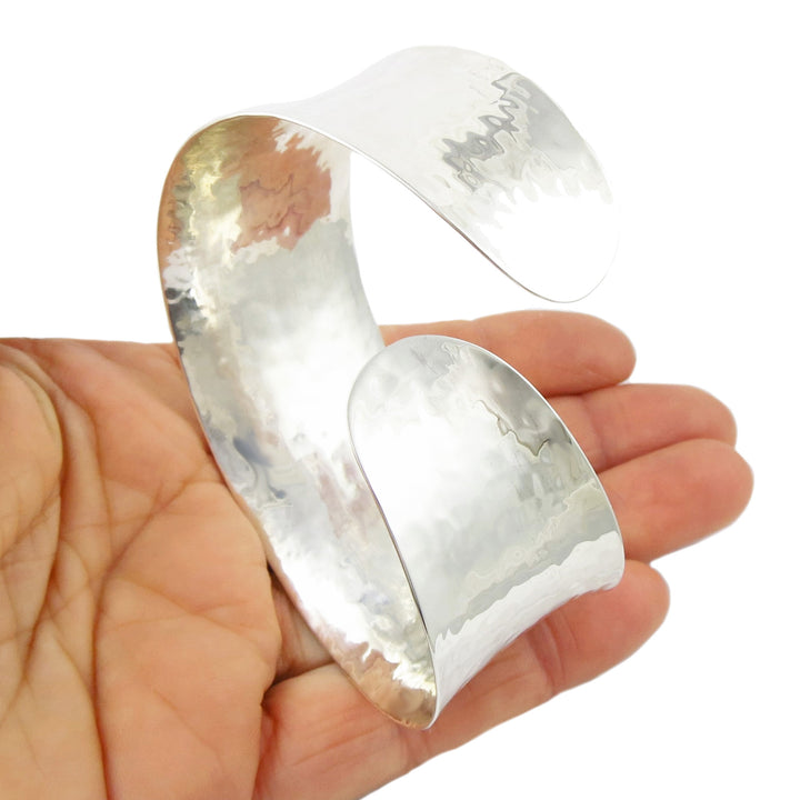 Chunky Sterling Silver Cuff Bracelet