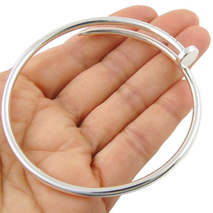 Nail Bracelet in Sterling Silver