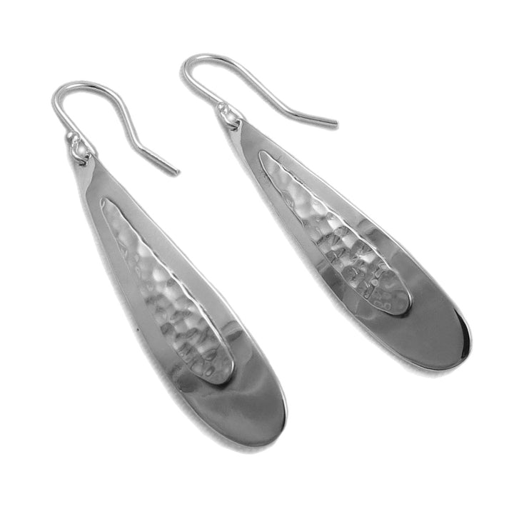 Hammered Sterling Silver Earrings for Women