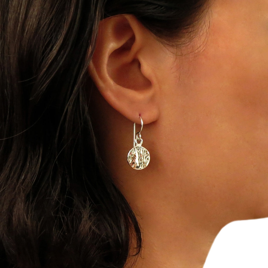 Everyday Essential Hammered Drop Earrings