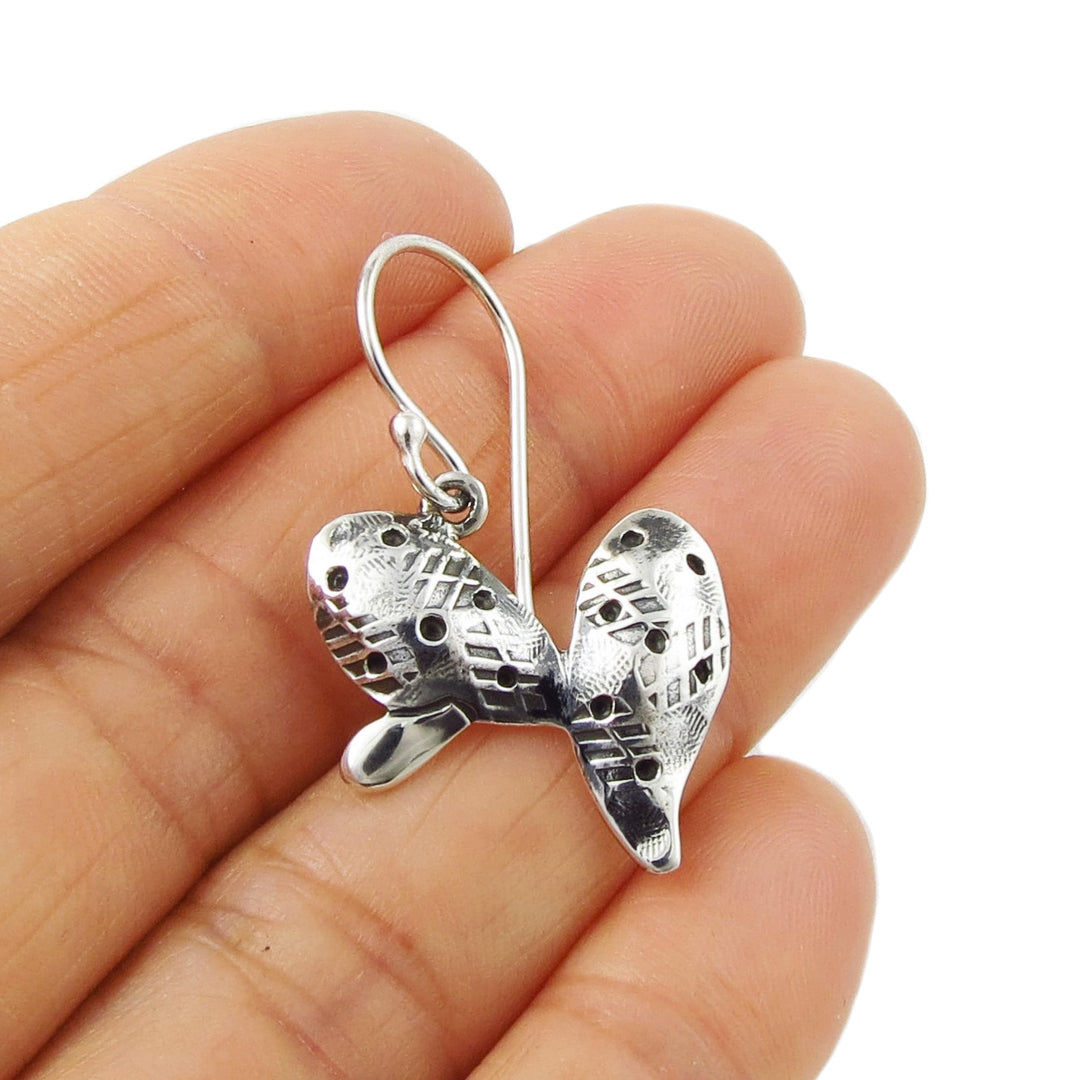 Sterling Silver Cactus Earrings