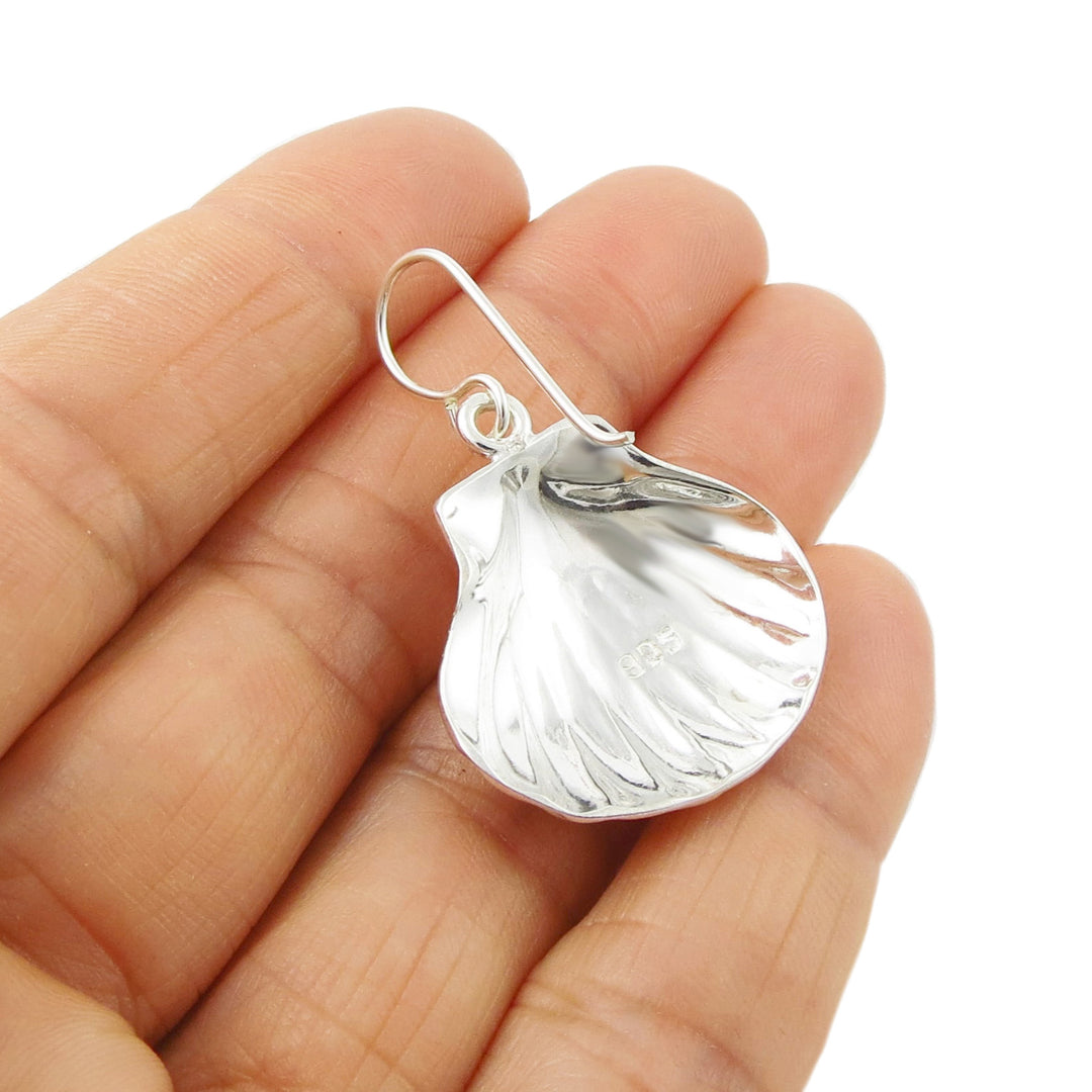 Silver Sea Shell Earrings