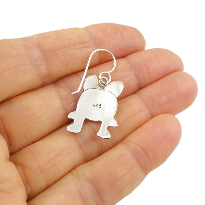 Sterling Silver Dog Earrings