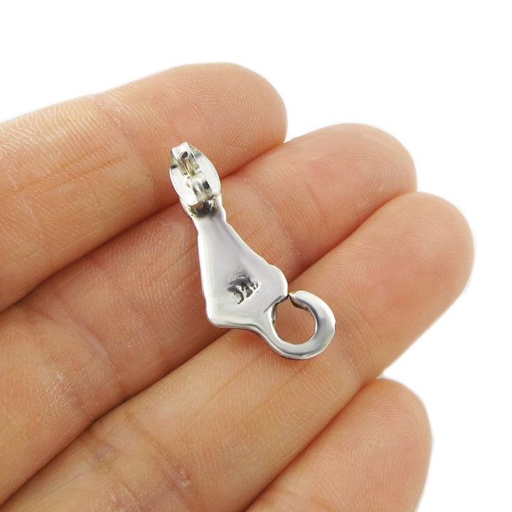 Silver Cat Lover Earrings - Handmade Jewellery