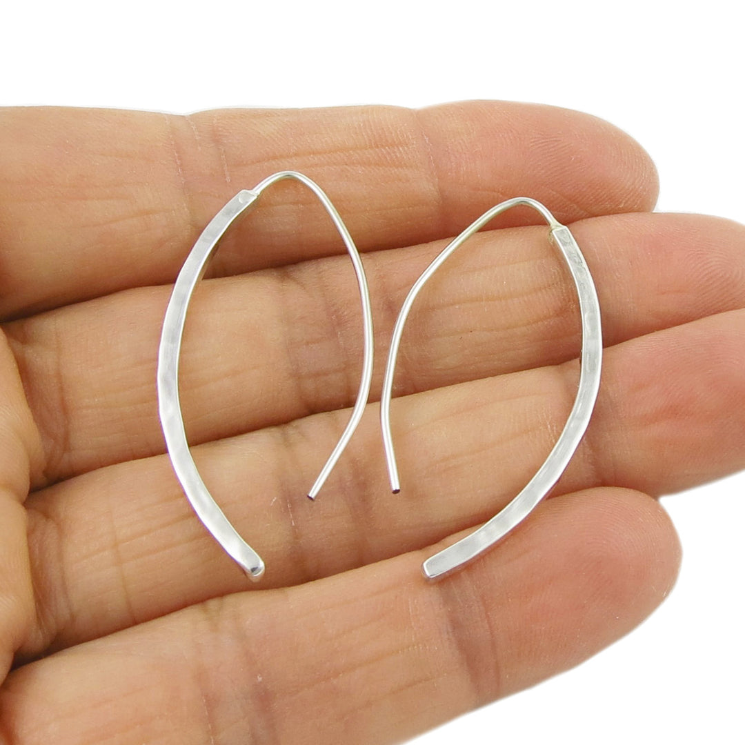 Silver Threader Drop Earrings