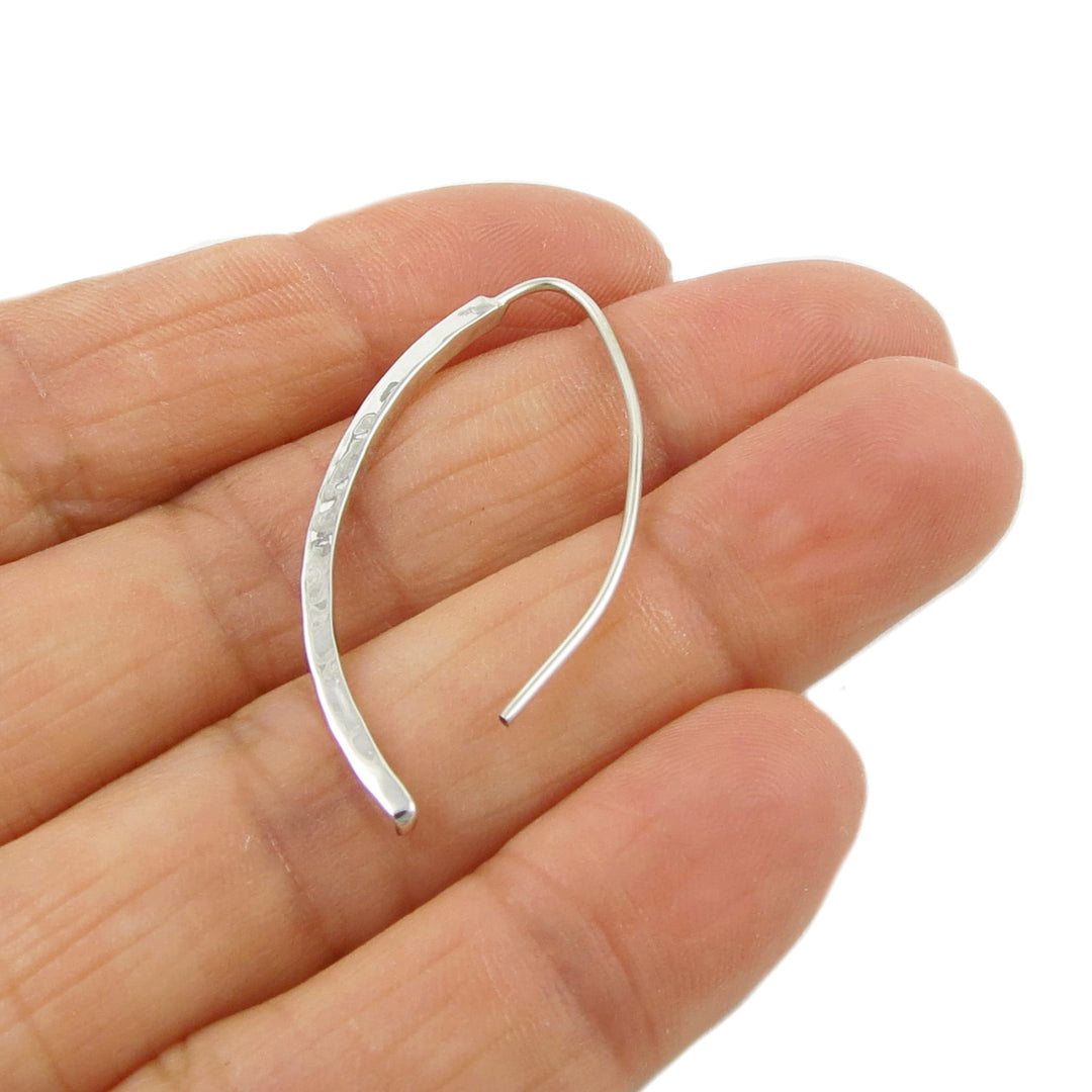 Silver Threader Drop Earrings