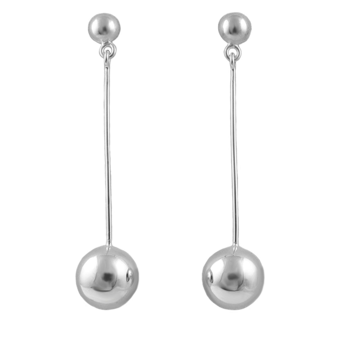 Mirror Ball Earrings in Sterling Silver
