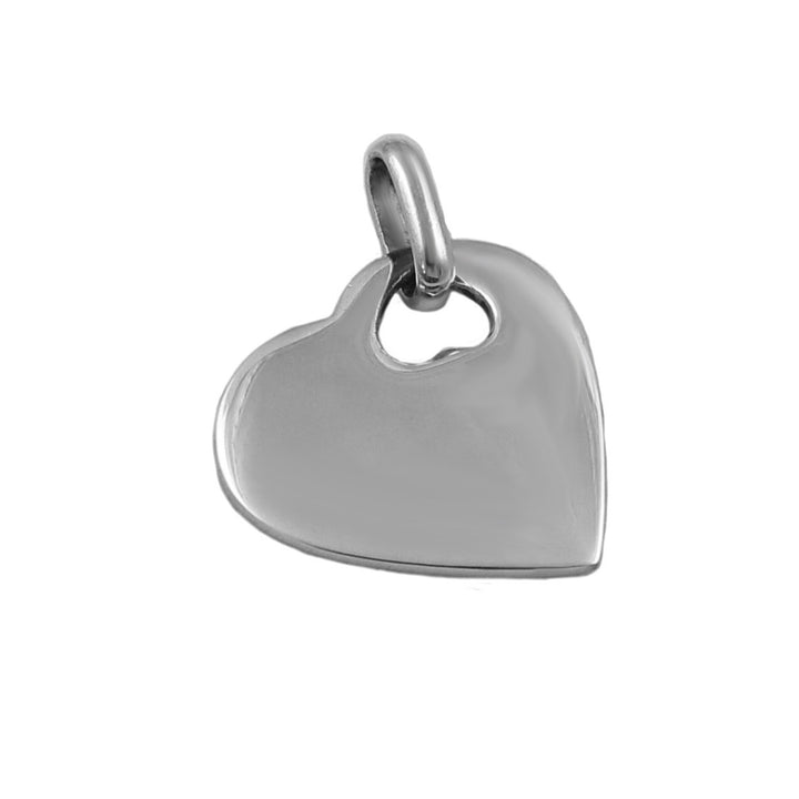 Heart Pendant and Chain Necklace in 925 Silver