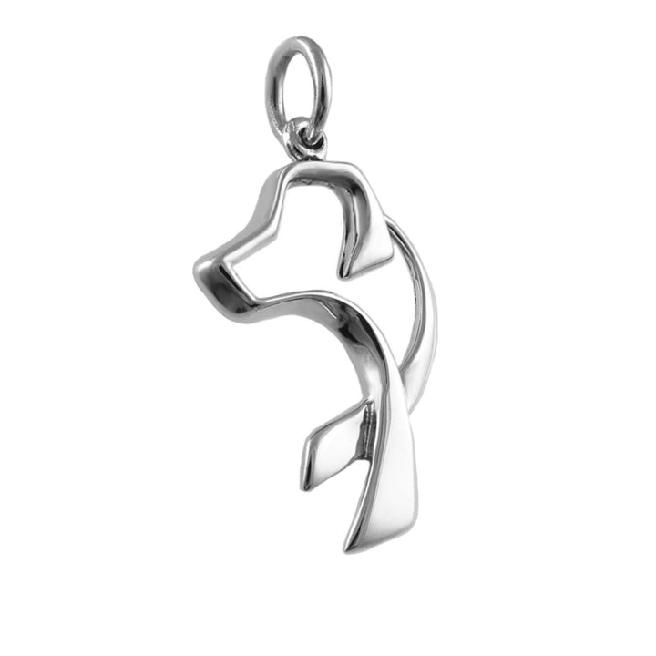 Silver Labrador Dog Pendant Necklace - Handmade Jewellery
