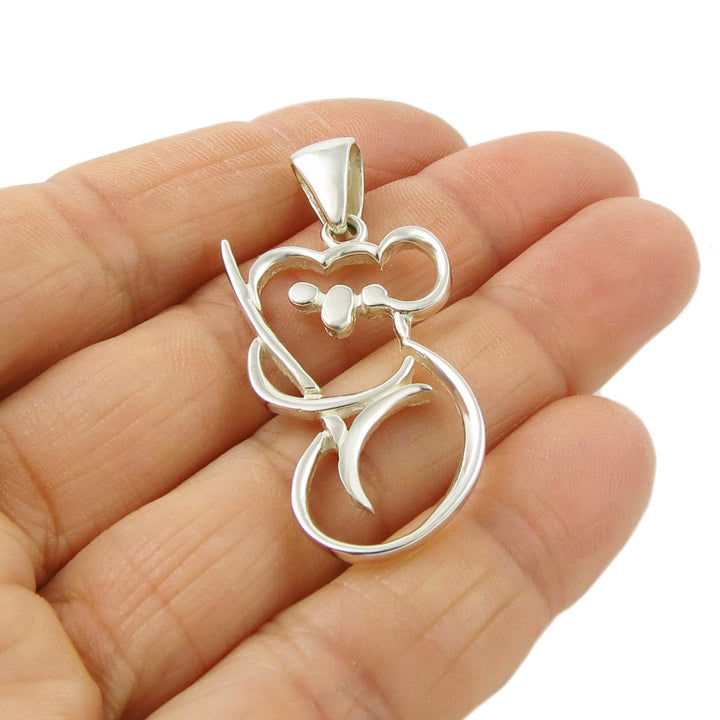 Sterling 925 Silver Koala Bear Pendant