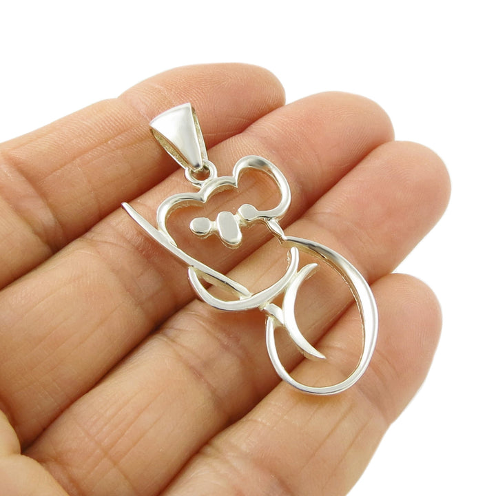 Sterling 925 Silver Koala Bear Pendant