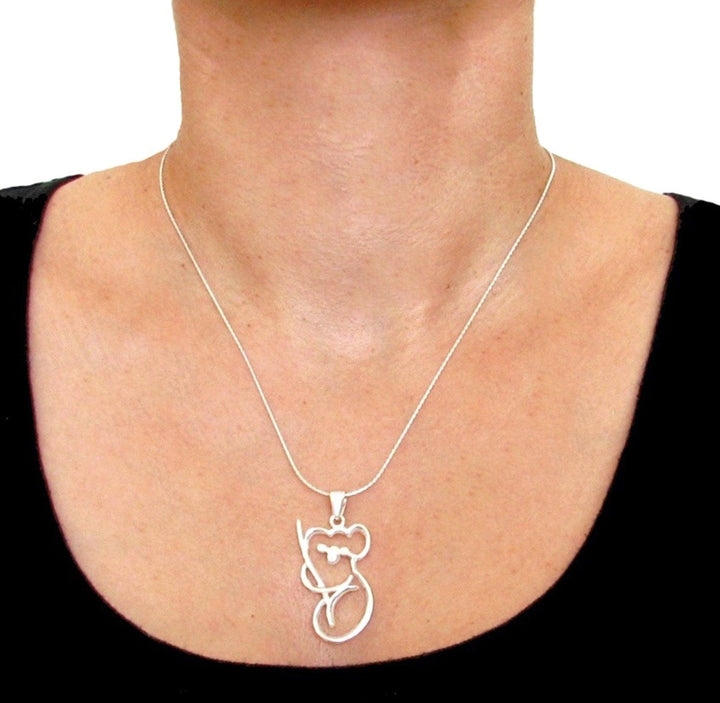 Sterling 925 Silver Koala Bear Pendant