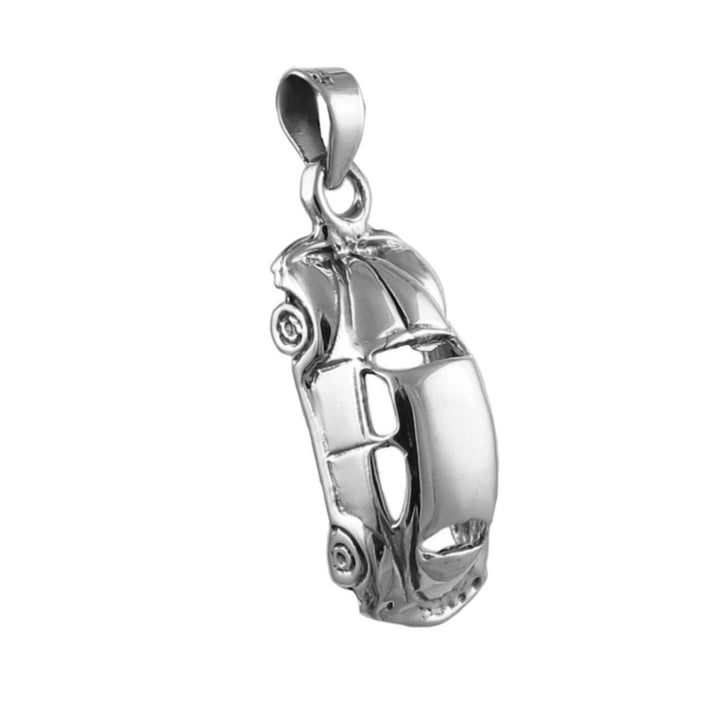 VW Beetle 925 Silver Car Pendant Necklace