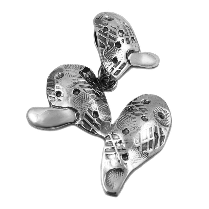 Desert Cactus Nopal Plant 925 Sterling Silver Pendant