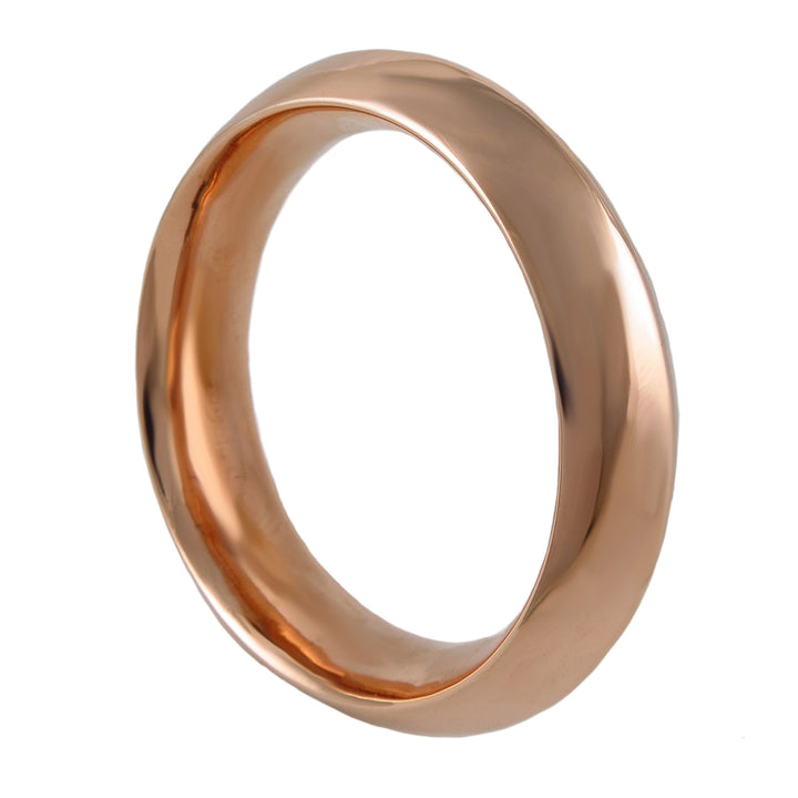 Womens Mexican Copper Bangle - Polished Oval
