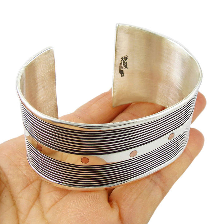 Taxco Silver Cuff Bracelet by Maria Belen Nilson