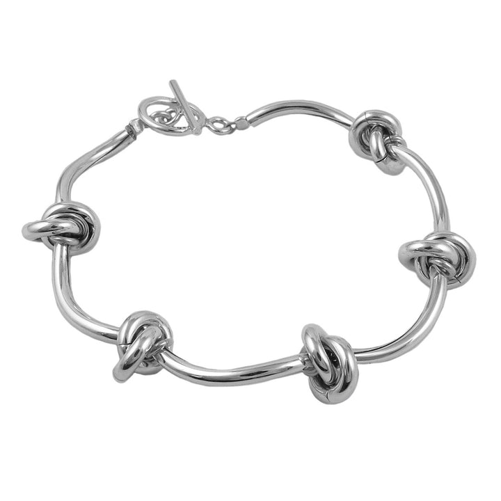 Eternity Circle Bracelet in Sterling Silver