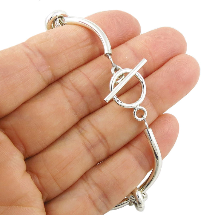 Eternity Circle Bracelet in Sterling Silver