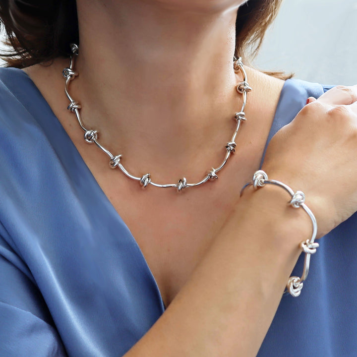 Eternity Circle Bracelet in Sterling Silver
