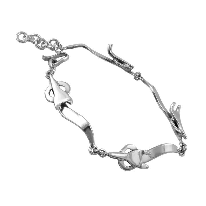 Sterling Silver Fox Bracelet