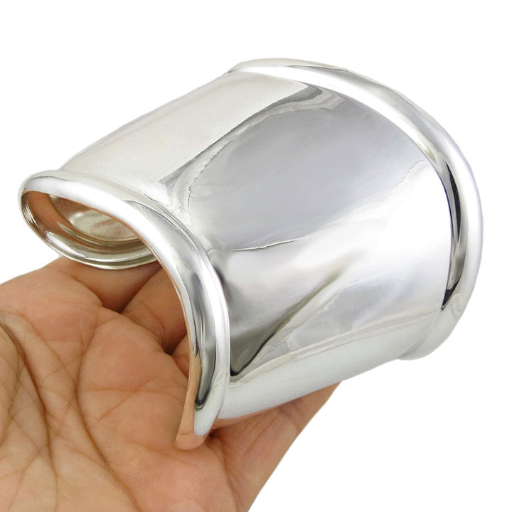 Large Polished Sterling Silver Cuff Bracelet
