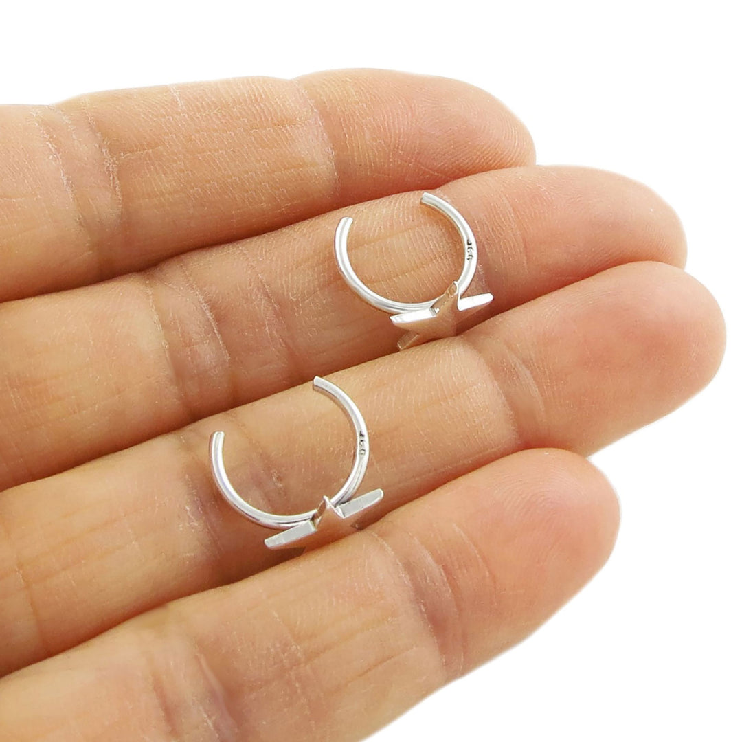 Celestial Star Ear Cuffs - Earrings in Sterling Silver