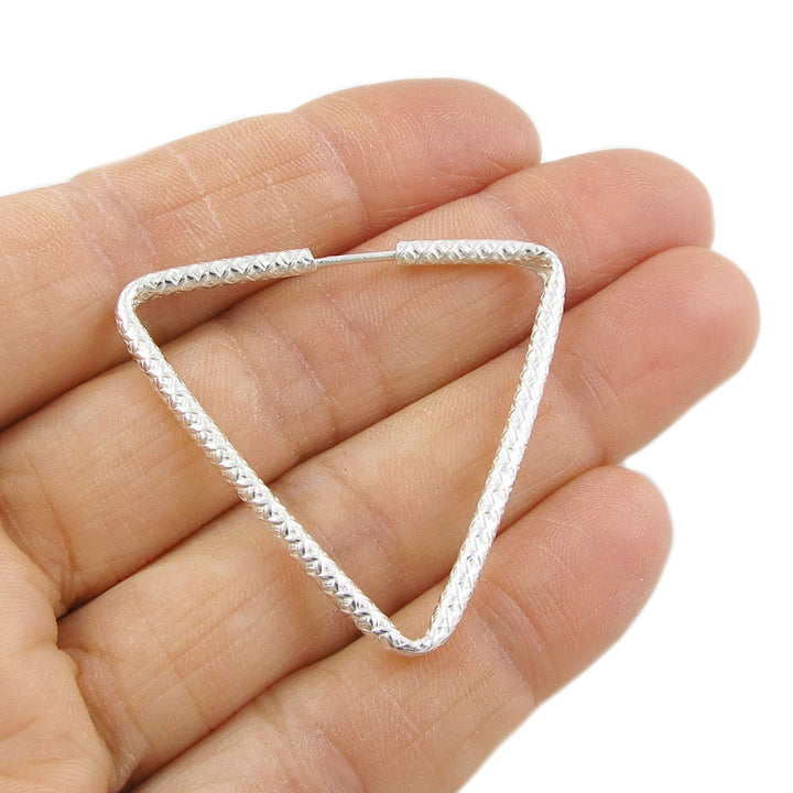 Triangle Endless Hoop Earrings