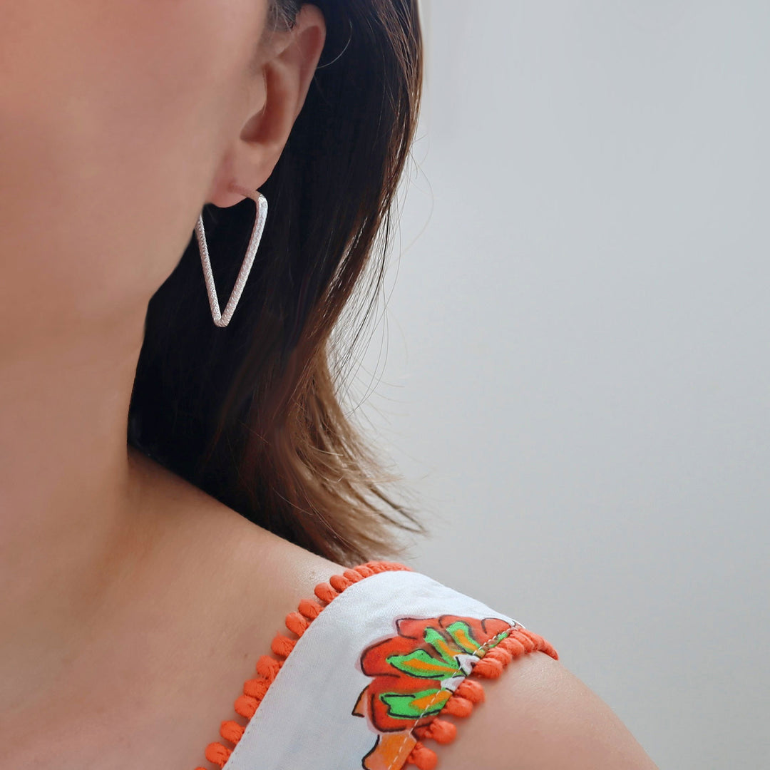 Triangle Endless Hoop Earrings