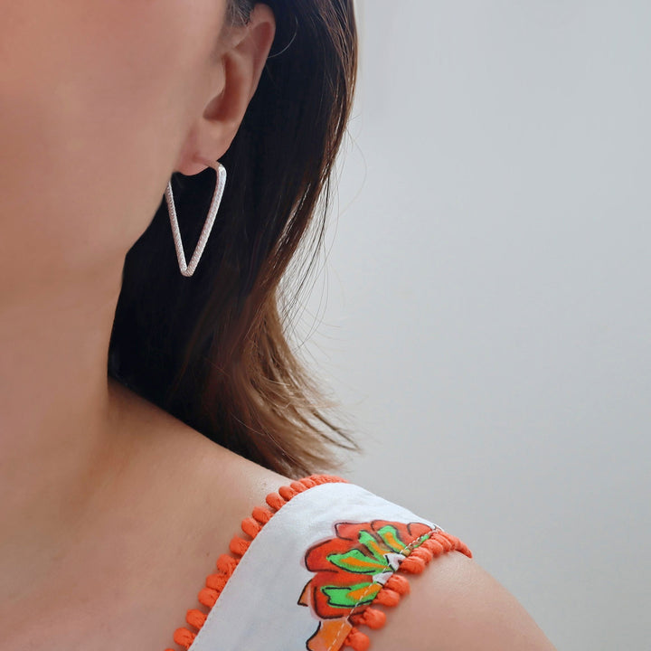 Triangle Endless Hoop Earrings