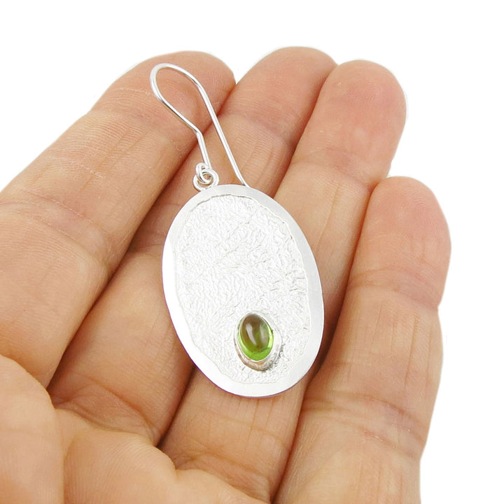 August Birthstone Peridot Gemstone Earrings - Maria Belen Nilson