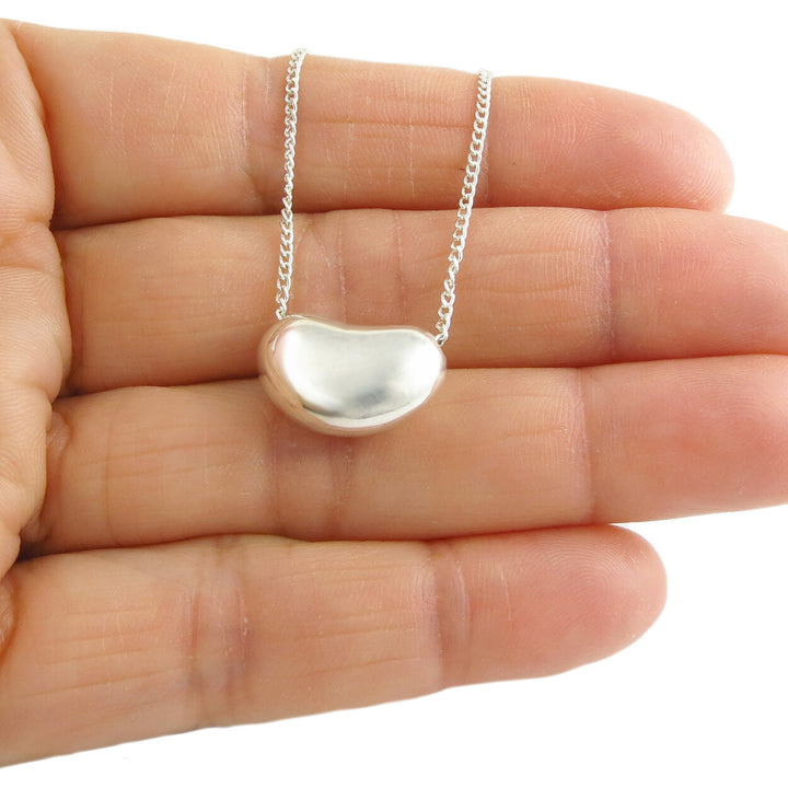 Frijole Sterling Silver Bean Necklace