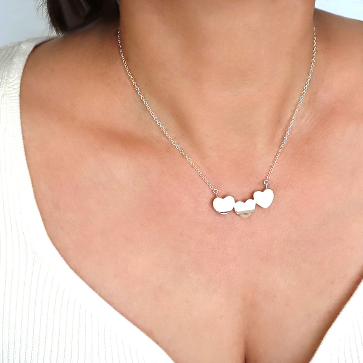 Love Heart Tag 925 Sterling Silver Chain Necklace