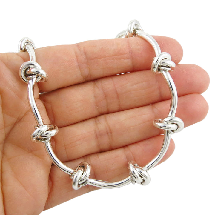 Sterling Silver Eternity Necklace