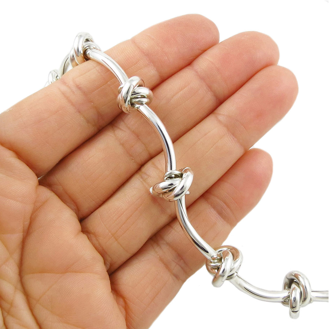 Sterling Silver Eternity Necklace