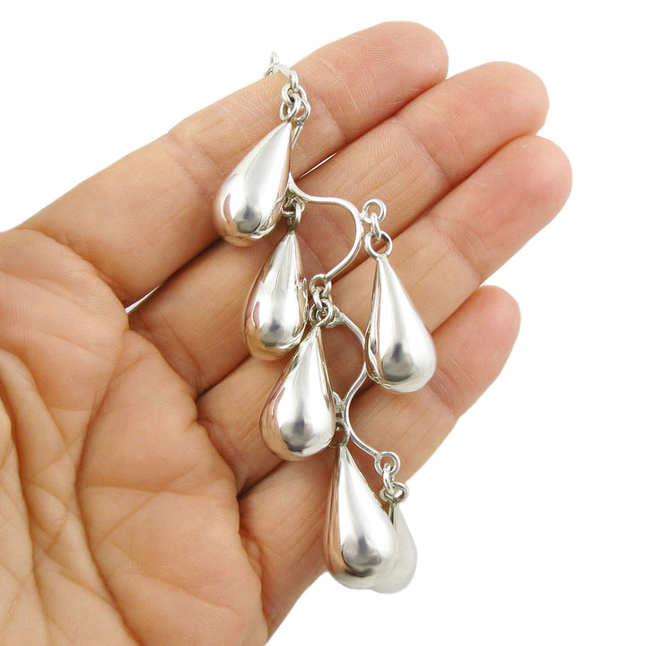 Sterling Silver Teardrop Pendant Necklace