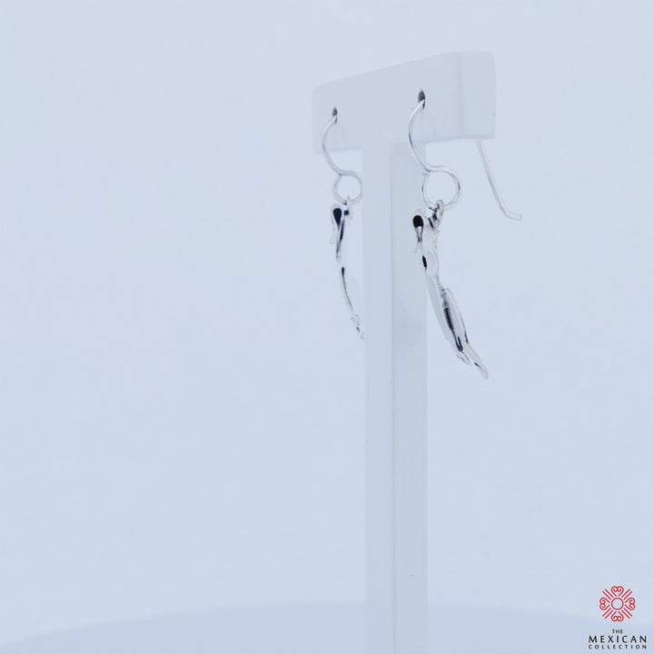 Silver Labrador Dog Earrings