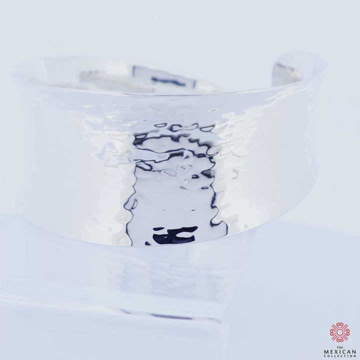 Chunky Sterling Silver Cuff Bracelet