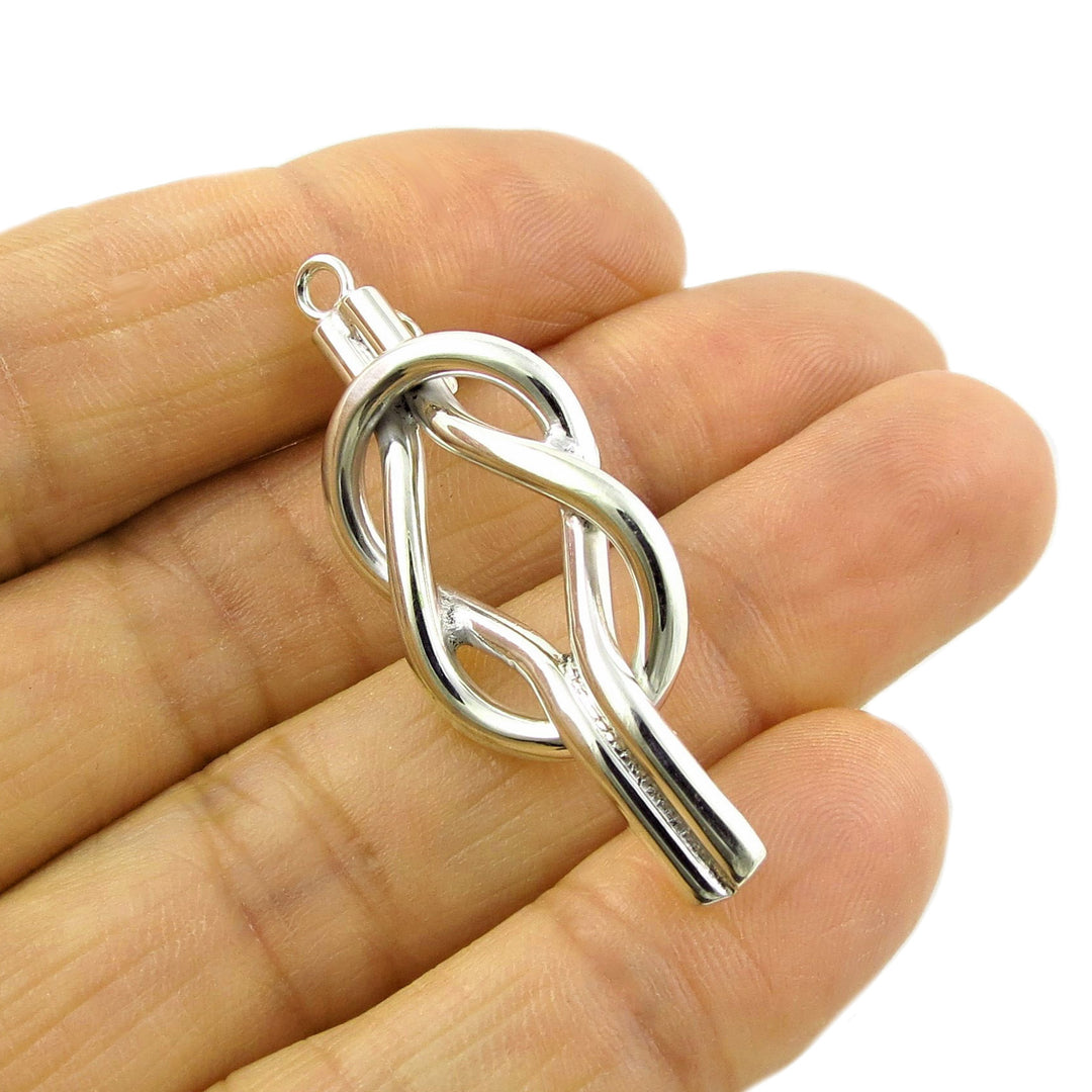 Nautical Reef Knot Earrings in Sterling Silver