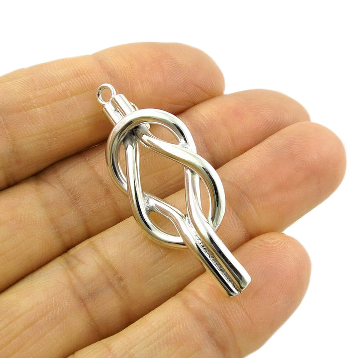 Nautical Reef Knot Earrings in Sterling Silver