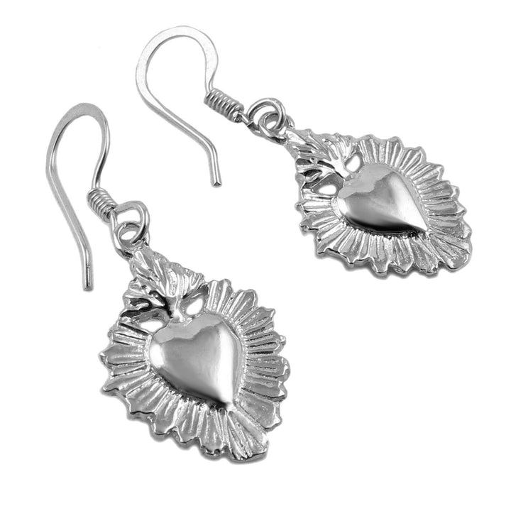 Ex Voto Flaming Heart Earrings