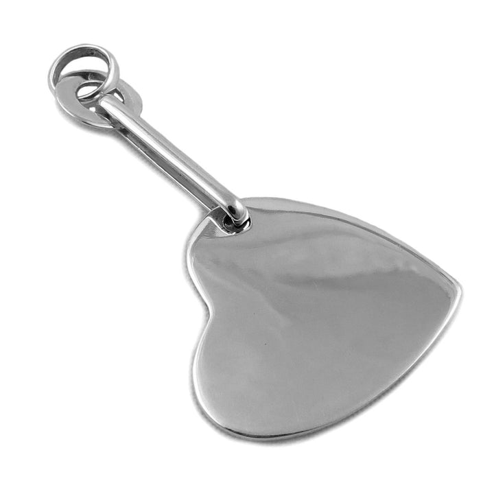 Silver Love Heart Pendant Necklace