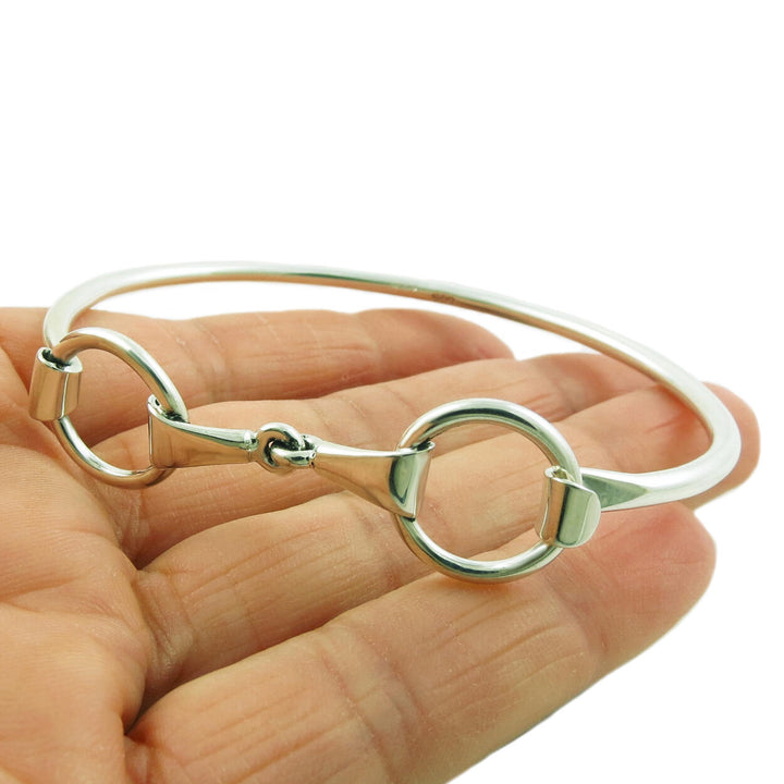 Sterling Silver Horse Snaffle Bracelet for Women