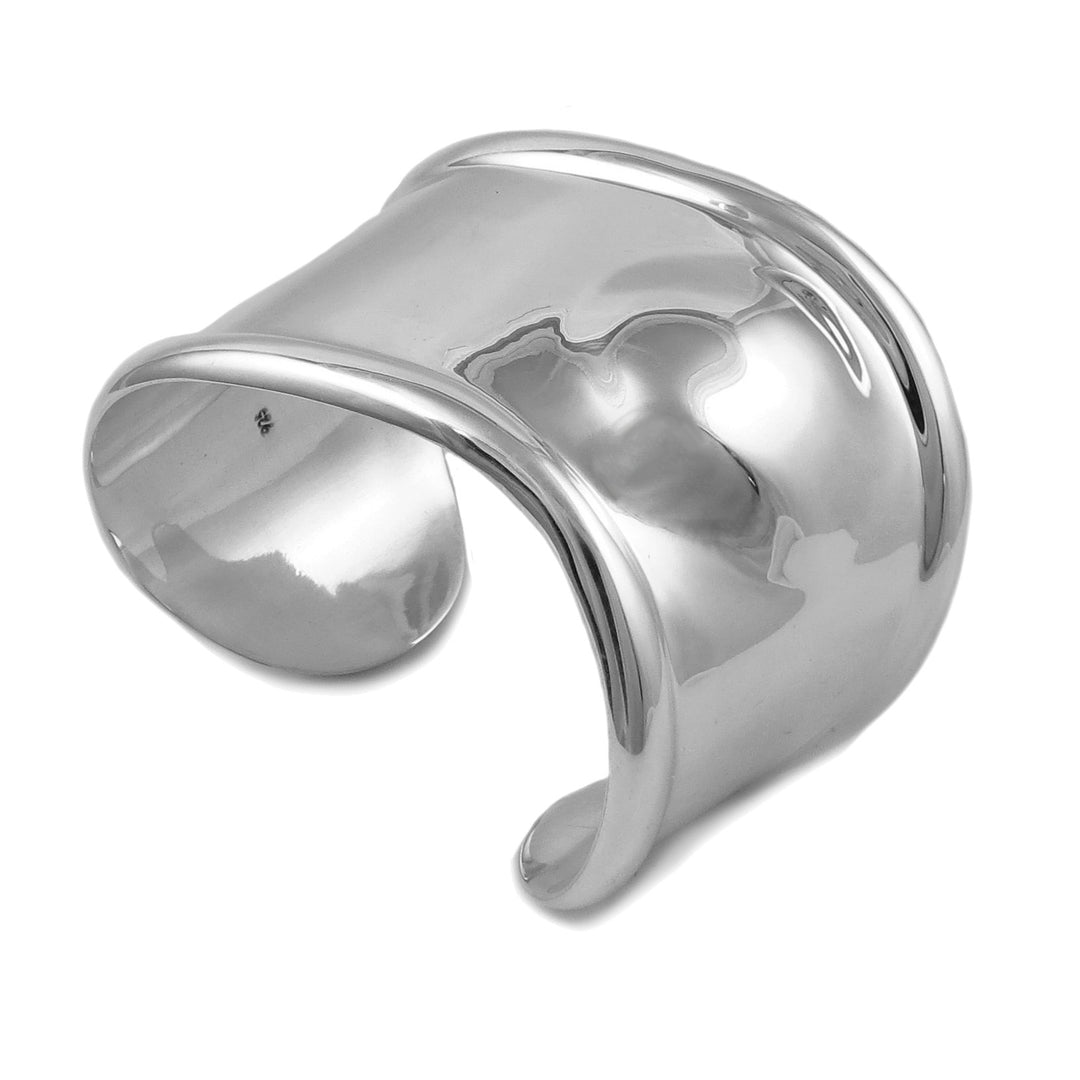 Sterling Silver Sculpted Bracelet Cuff