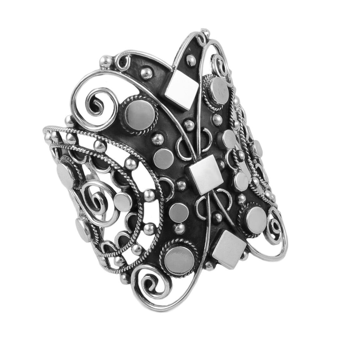 Statement Sterling Silver Bracelet Cuff for Women