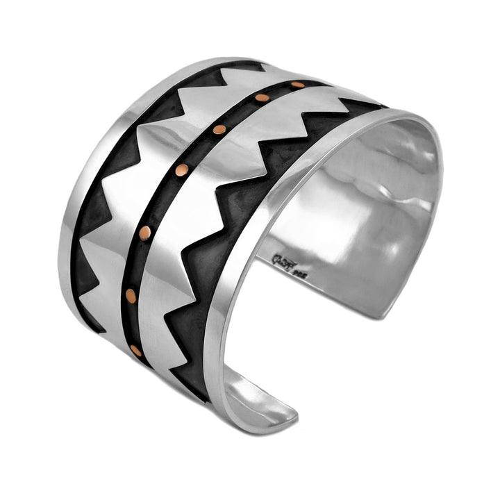 Taxco Modern Sterling Silver Cuff Bracelet
