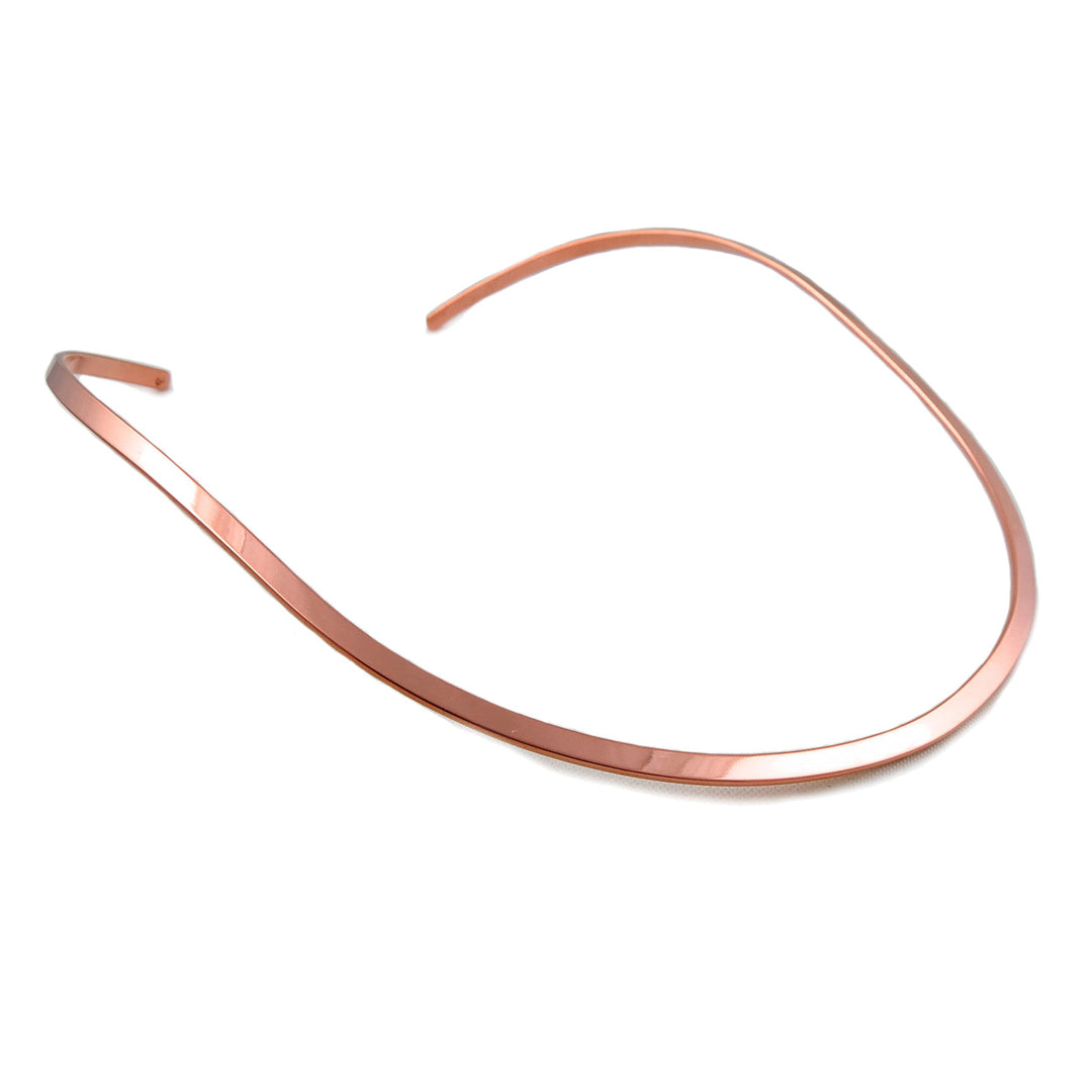 Copper Choker Necklace - Polished Finish