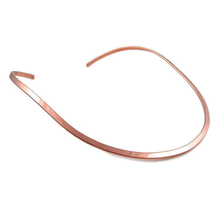 Copper Choker Necklace - Polished Finish