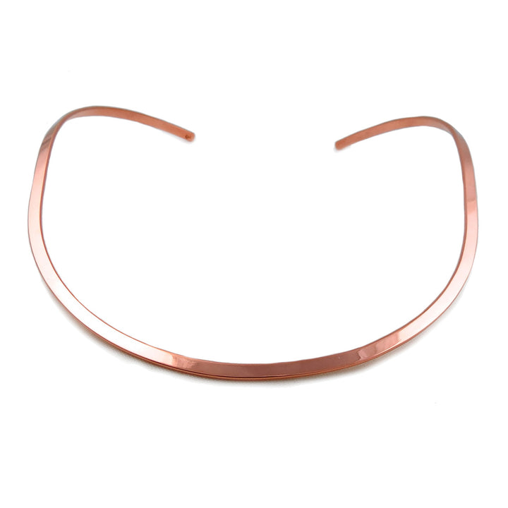 Copper Choker Necklace - Polished Finish